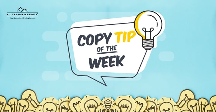 Copy Tip of the Week - 